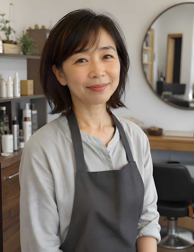 オーナースタイリスト 緒方美和(架空サンプルのイメージ)